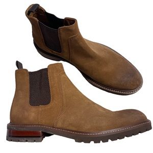 JOHNSTON & MURPHY Chelsea Barrett  Leather Boots Shoes Mens Size 11 M TruFoam
